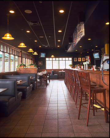 Restaurant Interior  T64 4x5 Transparency Film.
